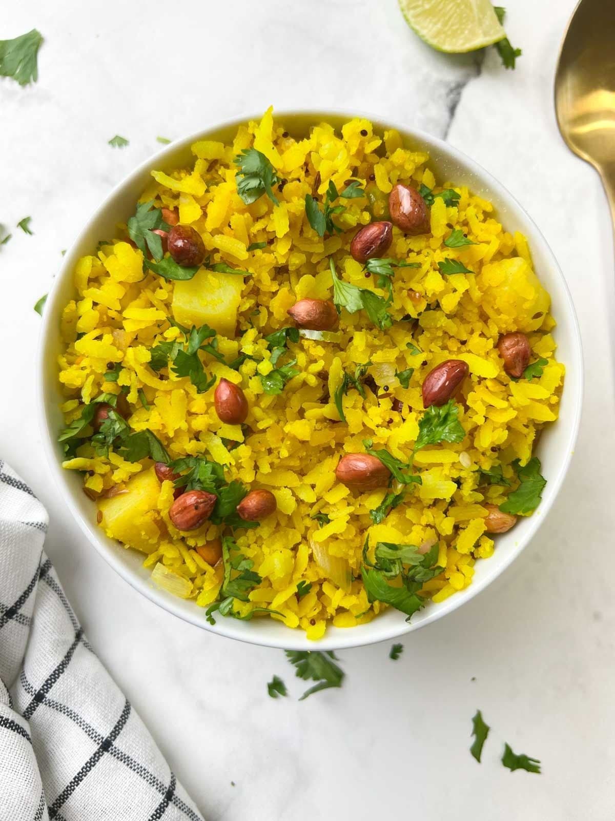 Poha — traditional Indian breakfast